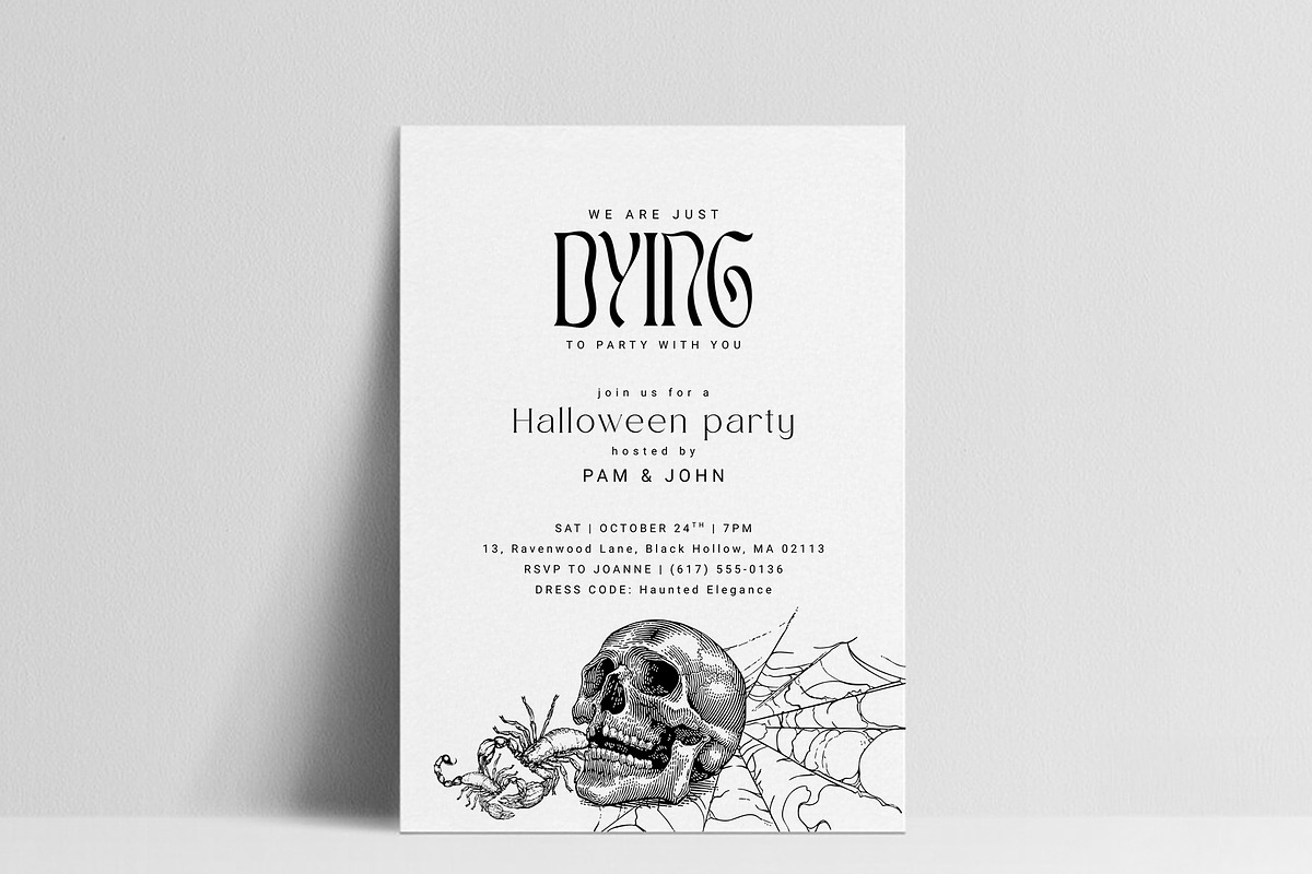 Editable Halloween template