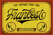 Frankest - The Vintage Font Duo, a Script Font by Letterhend Studio (Thumbnail 1 of 11)