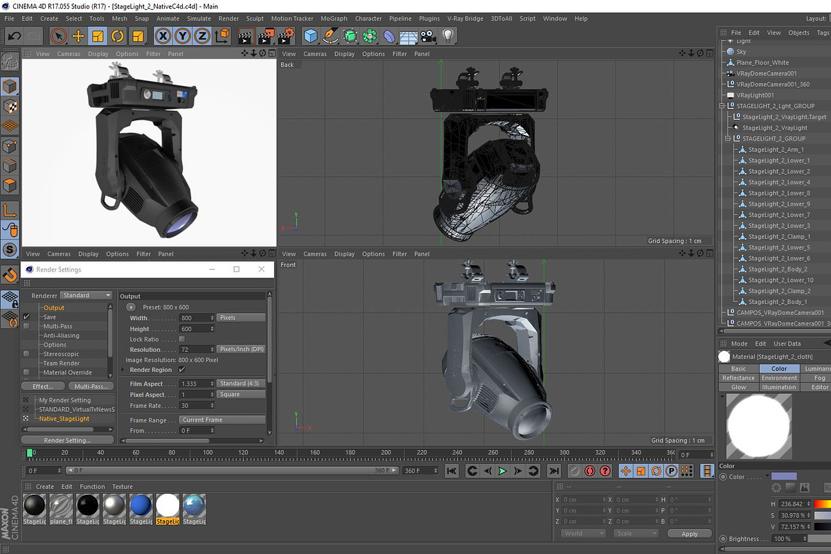 Stage Lighting Collection-14 PCS, an Object 3D Model by akerStudio (Photo 273 of 309)