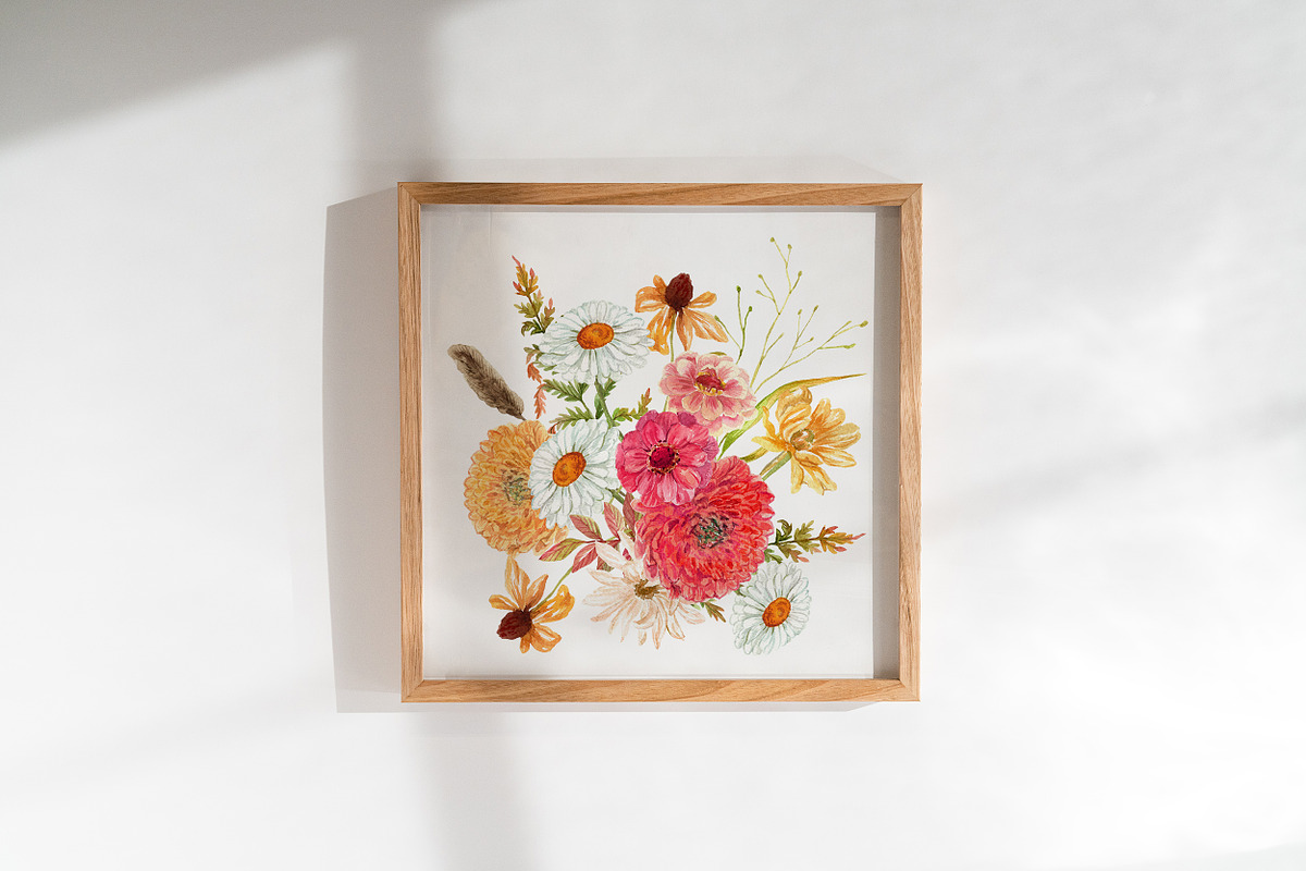 Early Fall Floral Pumpkin Watercolor, a Seasonal Illustration by Catch the Dream Art (Photo 4 of 13)