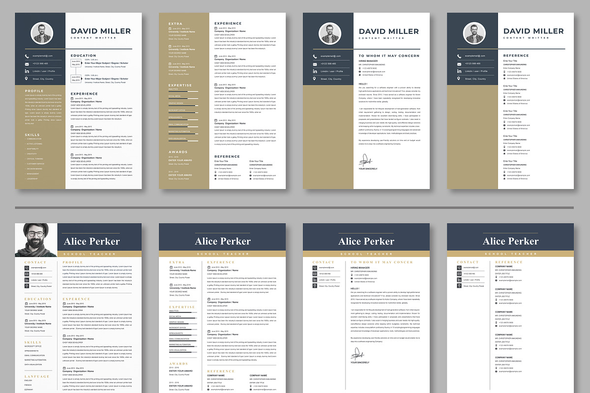 JOB WINNING RESUME - 50 TEMPLATES, a Resume Template by ResumeInventor (Photo 10 of 184)