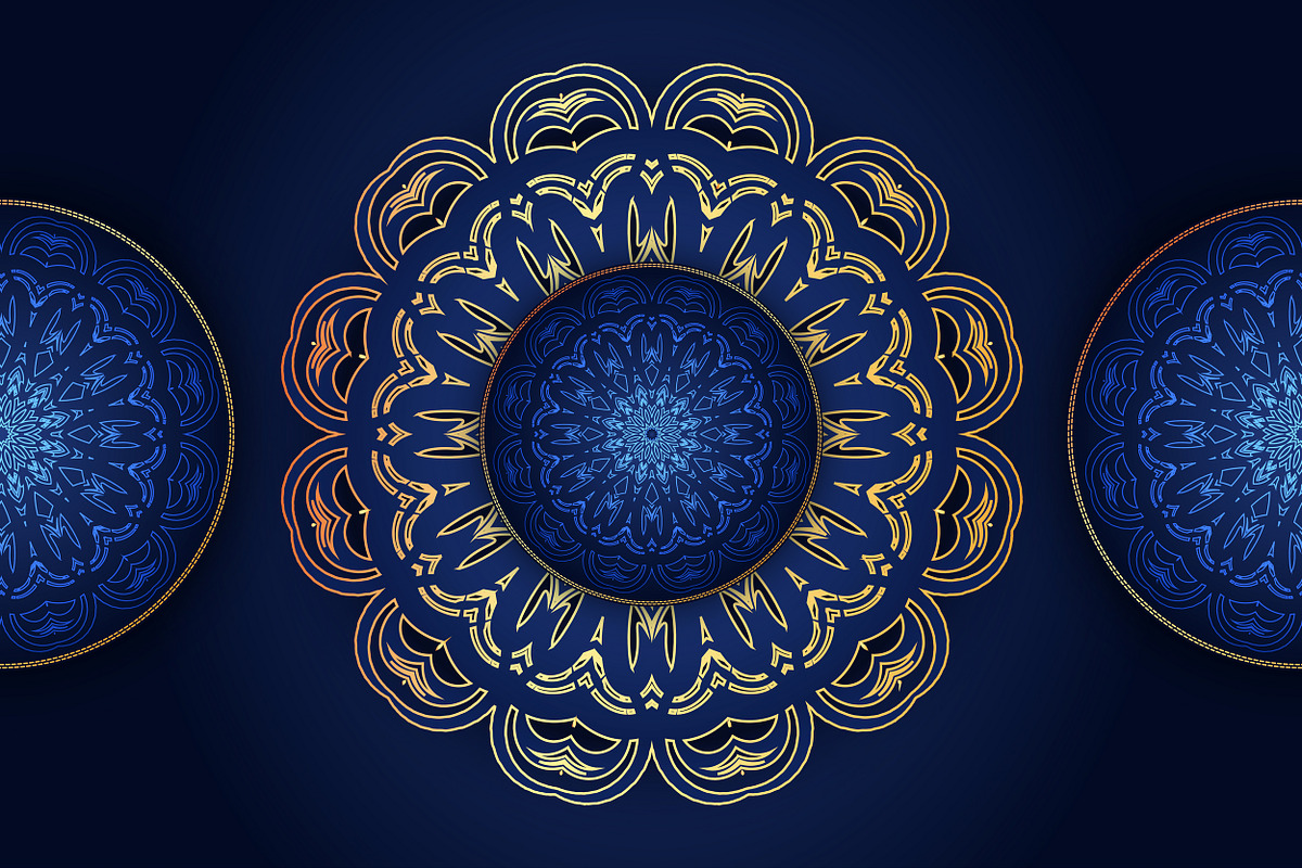 Mandala Oriental Floral art Bundle, a Background Graphic by NJ Himel (Photo 88 of 97)