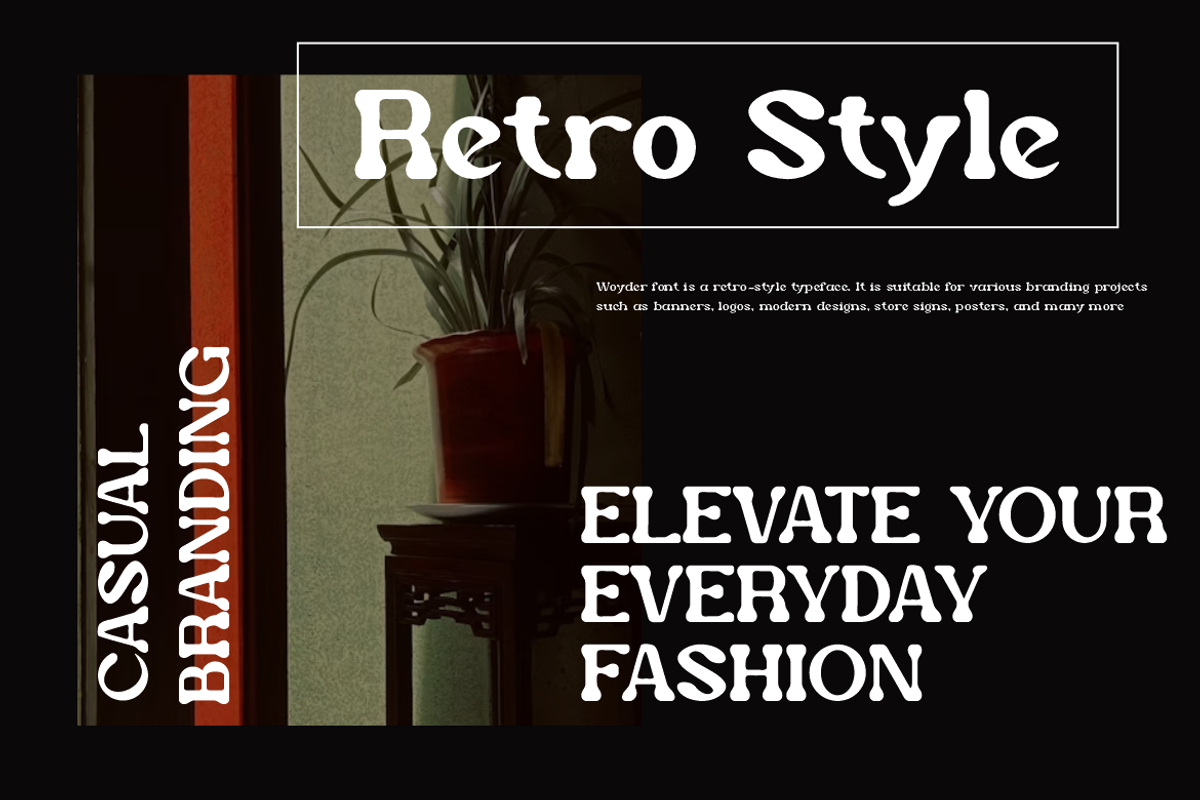 Woyder - Retro Display Font, a Slab Serif Font by QR Design Studio (Photo 3 of 12)