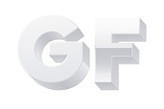 Vector alphabet of simple 3d letters, an Object Graphic by popskraft (Thumbnail 6 of 8)