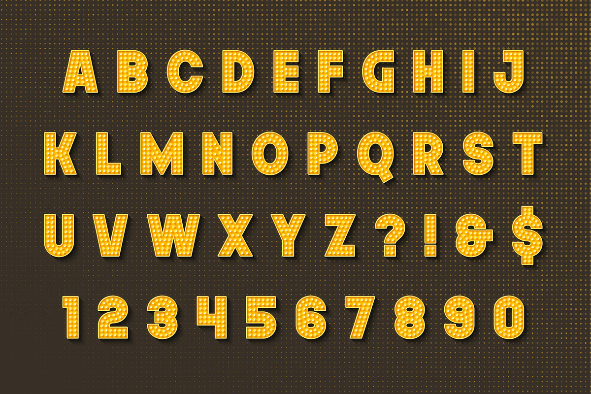 Bright lights show alphabet design, an Object Graphic by RevelStockart (Photo 6 of 8)