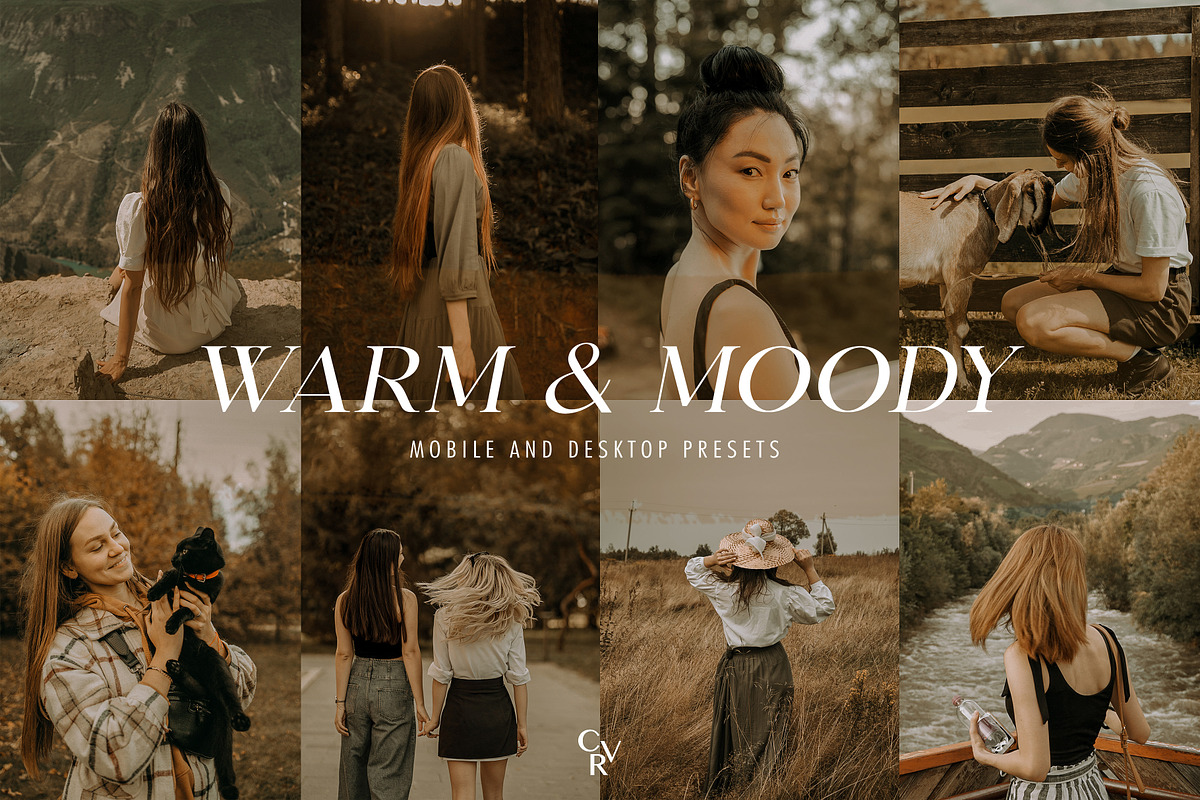 15 Warm and Moody Lightroom Presets, a Preset Add-On by CVR Presets (Photo 1 of 7)