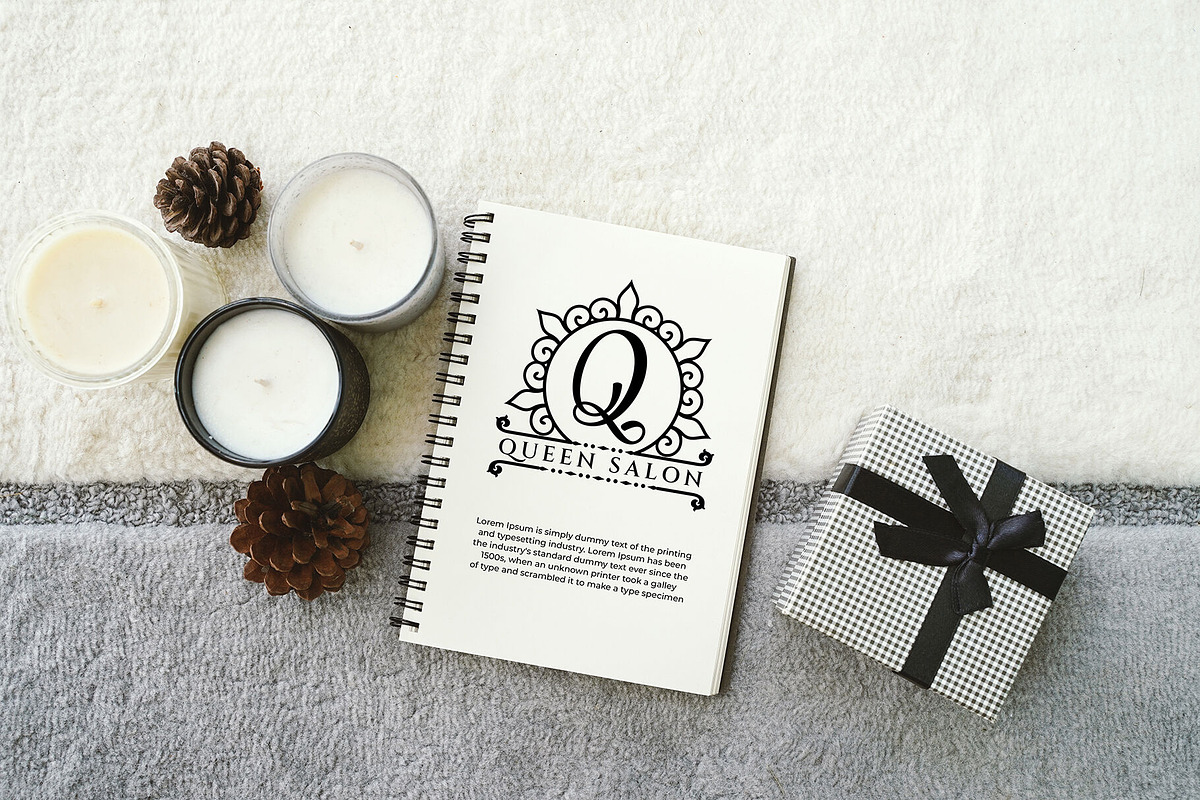 Holiday Elegant Monogram Font, a Symbol Font by Graphicxell (Photo 7 of 10)