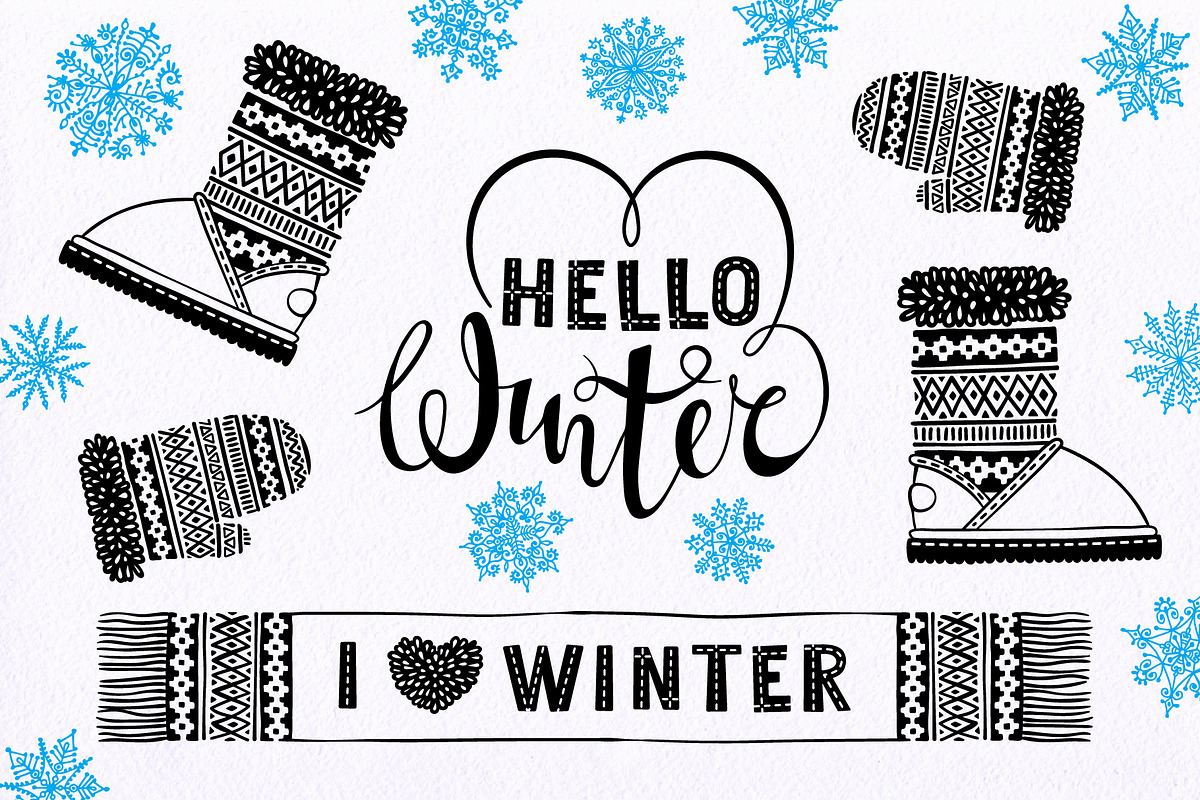 Winter KNITWEAR, a Decorative Illustration by Baksiabat (Photo 2 of 6)