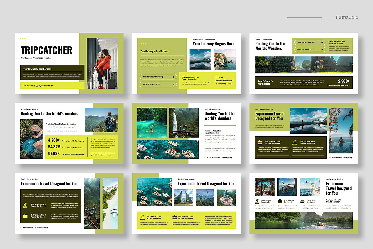 Travel Agency Google Slides Template, a Presentation Template by fluffstudio (Photo 2 of 4)