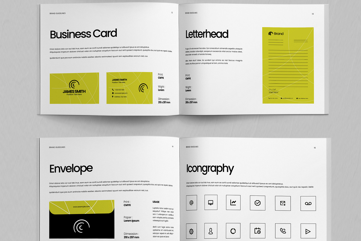 Minimal Brand Guidelines Brochure, a Brochure Template by ContestDesign (Photo 5 of 5)