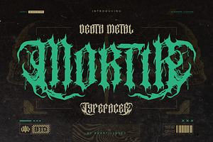 Mortir, a Blackletter Font by Burntilldead
