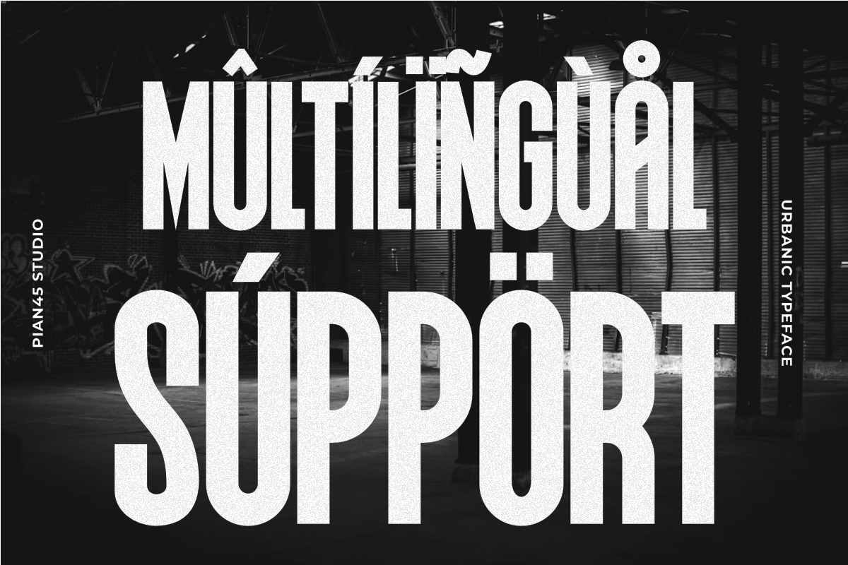 Urbanic - Urban Condensed Sans Font, a Sans Serif Font by Pian45 Studio (Photo 7 of 8)