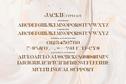 Jackie - Stylish Serif Font, a Serif Font by Aqeel_Art (Thumbnail 10 of 11)