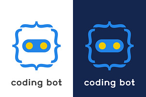 Coding Robot Logo Design Icon, a Branding & Logo Template by Morvana Crew
