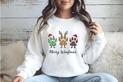 Merry Woofmas PNG, an Illustration by Watercolor design (Thumbnail 5 of 5)