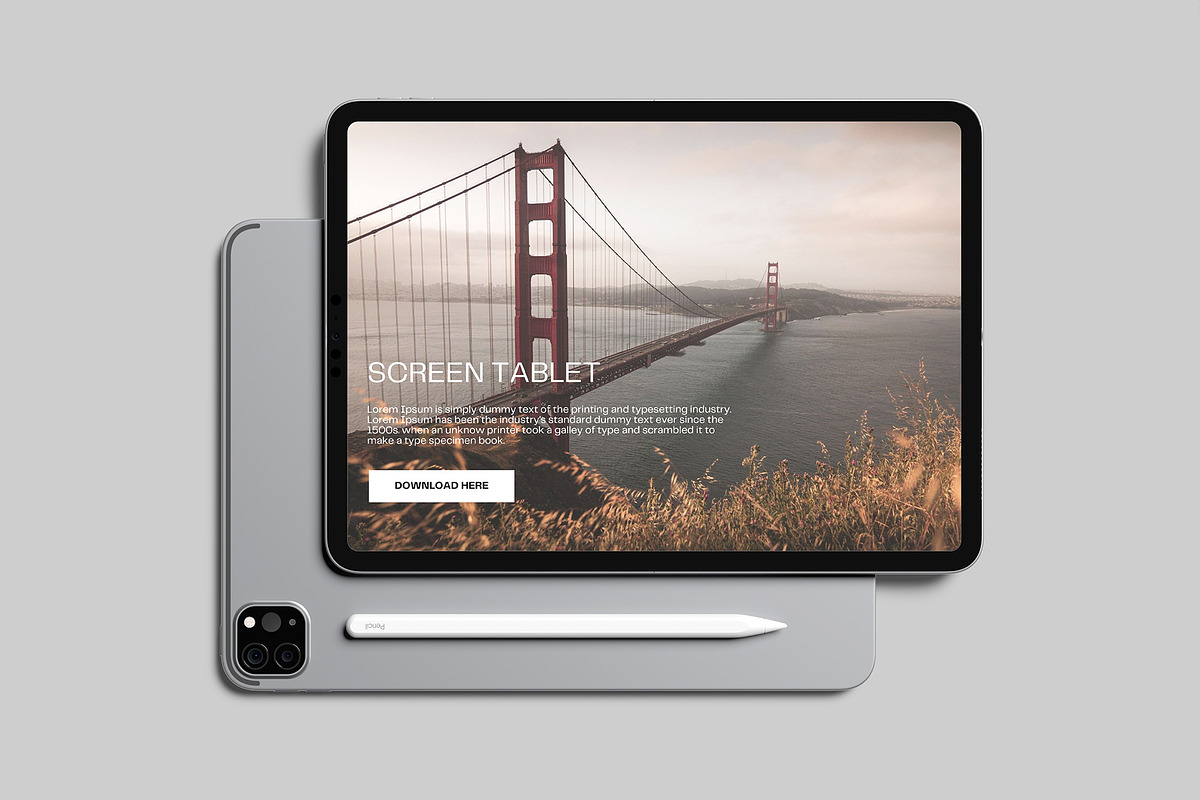 iPad Pro Mockup, an iPad Mockup by Graphiculon (Photo 7 of 11)
