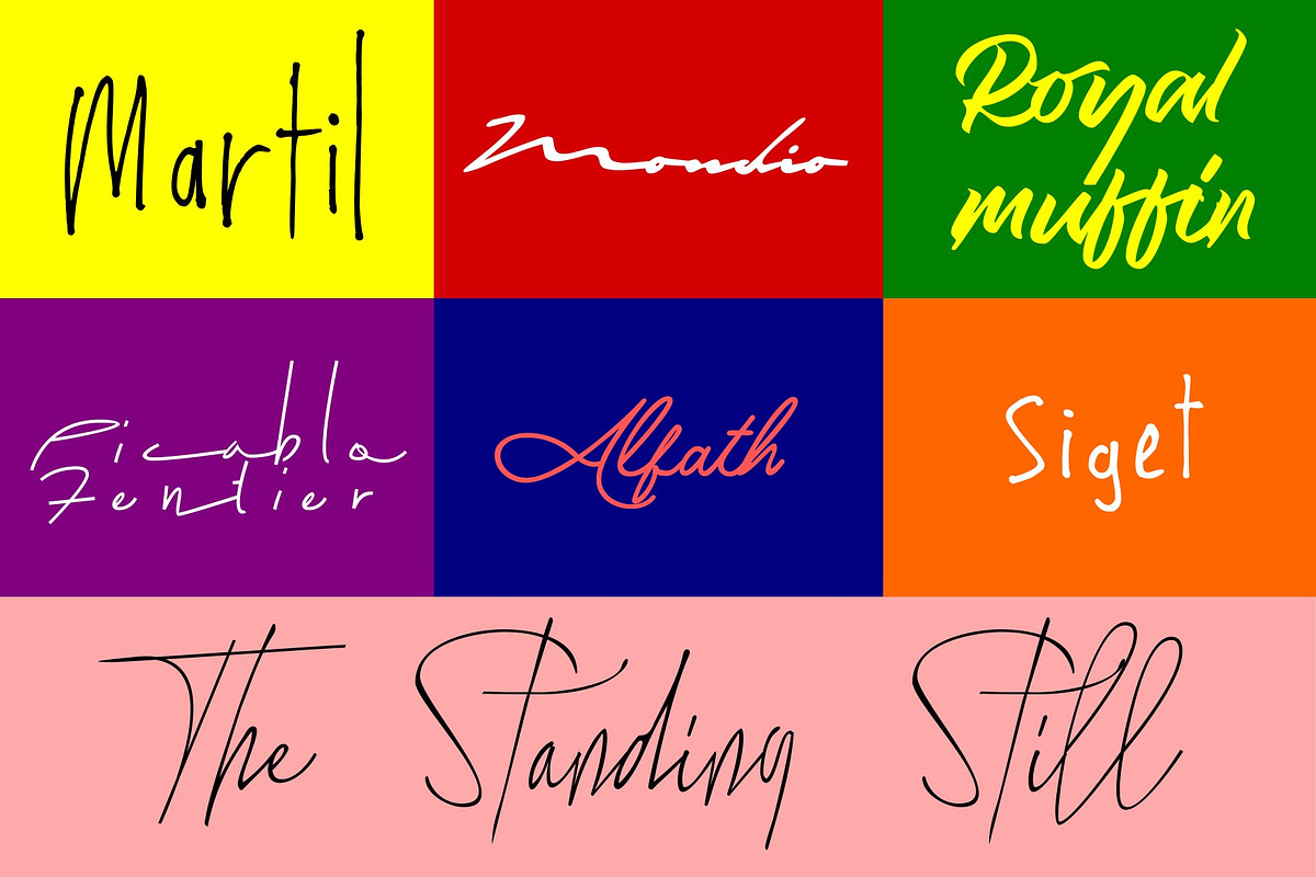 7 Handwriting Font Bundle, a Handwritten Font by Gittype (Photo 5 of 12)