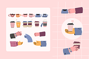 Coffee Shop Hand Drawn Clipart, a Decorative Illustration by Heartwarming Art (Thumbnail 4 of 9)