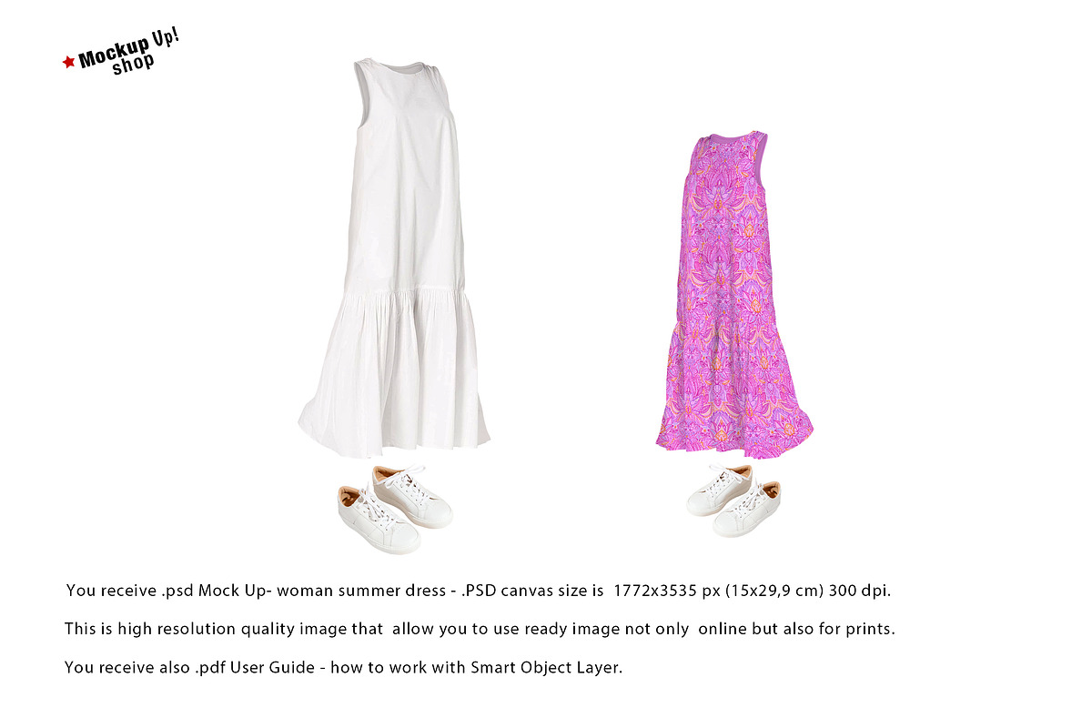 Woman Summer Dress Mock Up, a Bottom Mockup by Mockup Up! (Photo 3 of 3)
