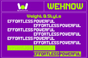 Effortless Powerful font, a Font by weknow (Thumbnail 8 of 8)