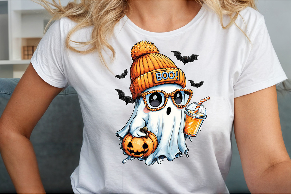 Cute Boujee Ghost Halloween PNG, an Illustration by Sublimation Artist (Photo 4 of 9)