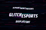 GLITCH ESPORTS DISPLAY FONT, a Font by Alphabet Agency (Thumbnail 1 of 6)