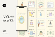 Self Love Social Pack - Canva, a Social Media Template by Willoe Studio (Thumbnail 1 of 12)