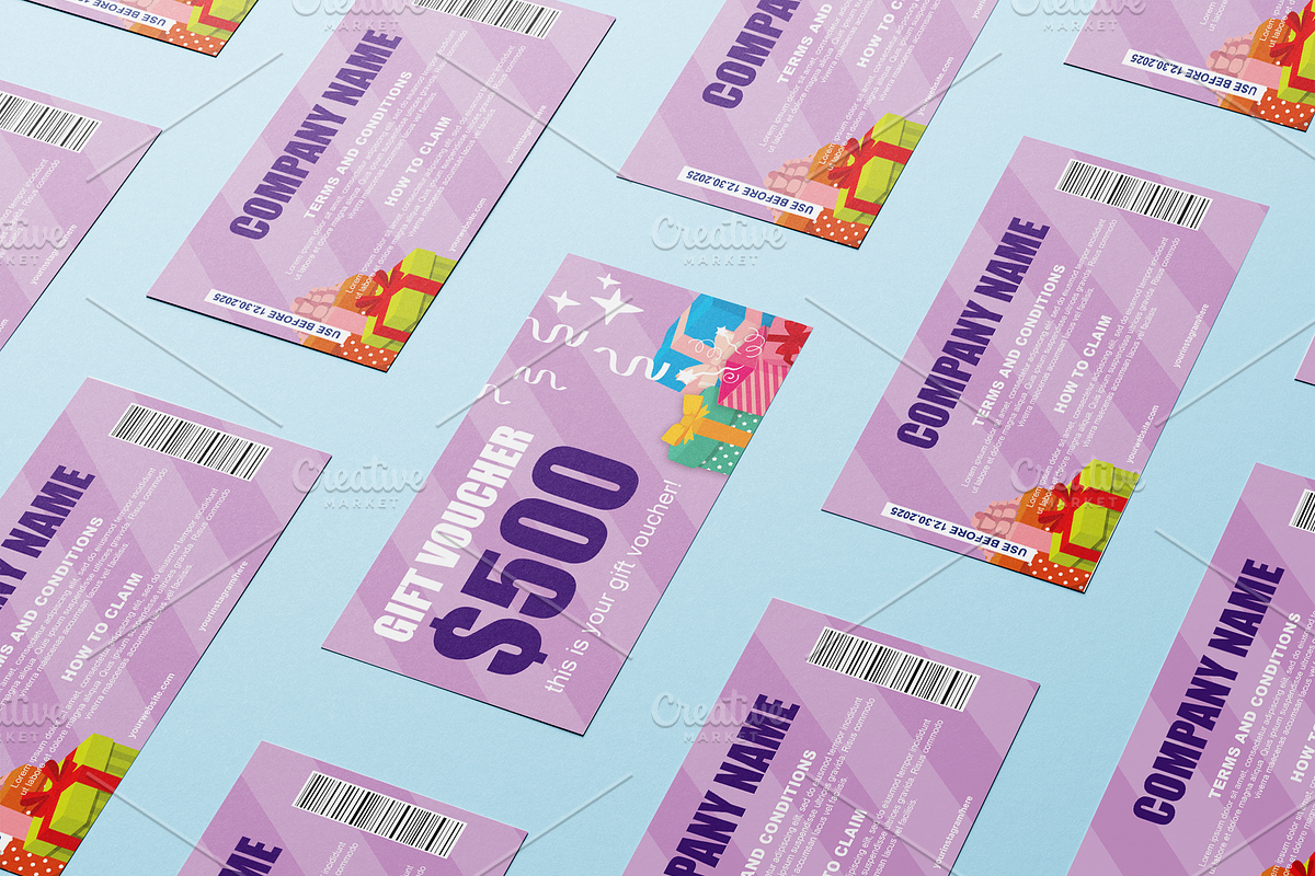 Colorful Gift Card, a Card Template by Tzochko (Photo 4 of 4)