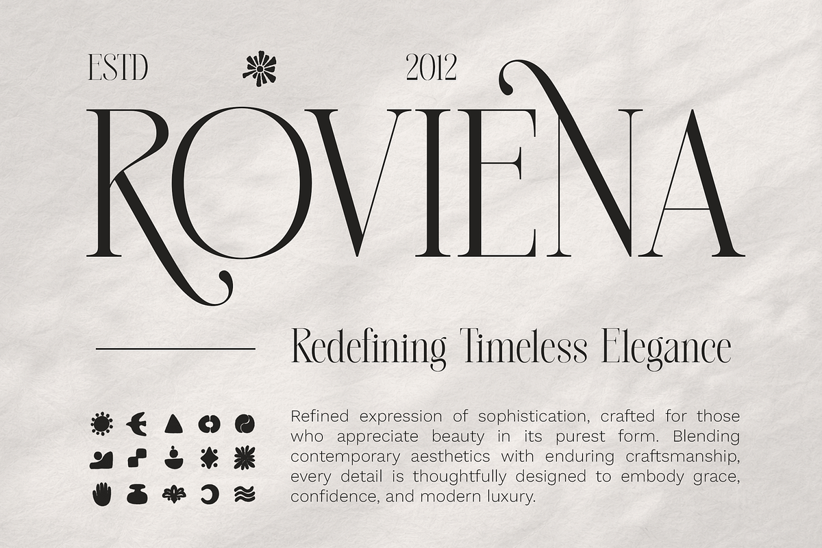 Megalme - Modern Serif Display Font, a Serif Font by Megatype (Photo 2 of 17)