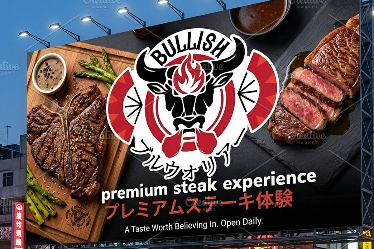 Angry Bull Head Flame Logo, a Branding & Logo Template by Atlantis X Nurman Arbai (Photo 1 of 3)