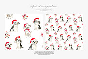 watercolor Christmas dogs patterns, a Pattern Graphic by Patishop Art (Thumbnail 7 of 9)