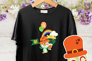 Penguin's Luck Digital Clipart, a Seasonal Illustration by Cozy Cat Design (Thumbnail 4 of 6)