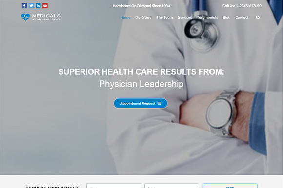 Medical WordPress Theme - Medicals Pro preview 6