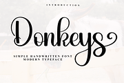 Donkeys, a Handwritten Font by InermediaSTUDIO (Thumbnail 1 of 7)