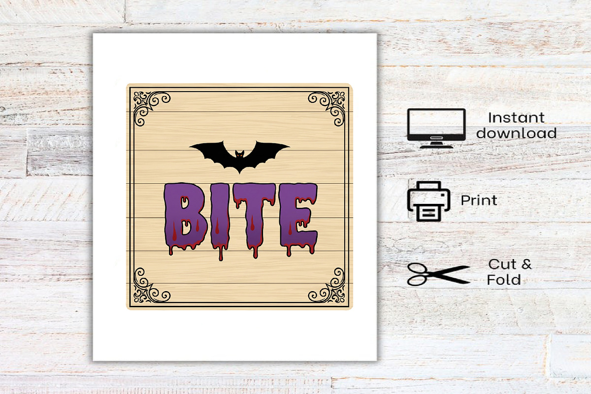 Vintage Rustic Halloween Sublimation, an Illustration by Canvas Craft (Photo 7 of 7)