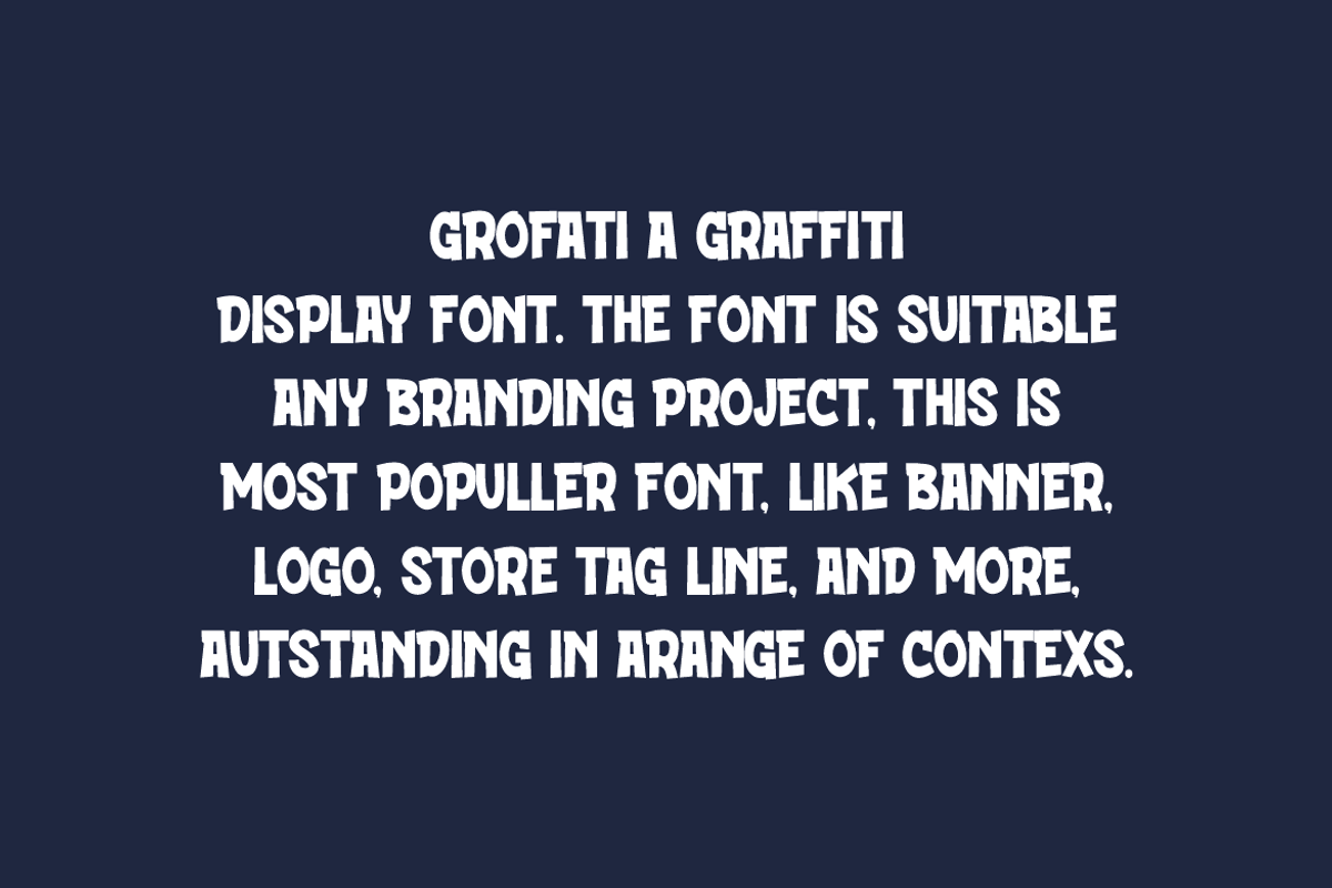 Grofati - Kids Font, a Sans Serif Font by Iqsiart Studio (Photo 2 of 6)
