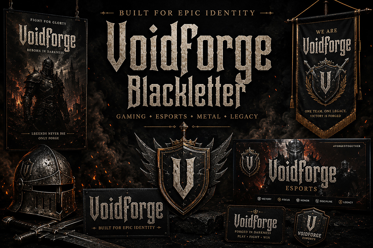 Voidforge Blackletter – Gothic Font, a Blackletter Font by Wow Magic (Photo 5 of 5)