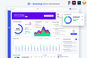 E Learning Admin Dashboard UI Kit