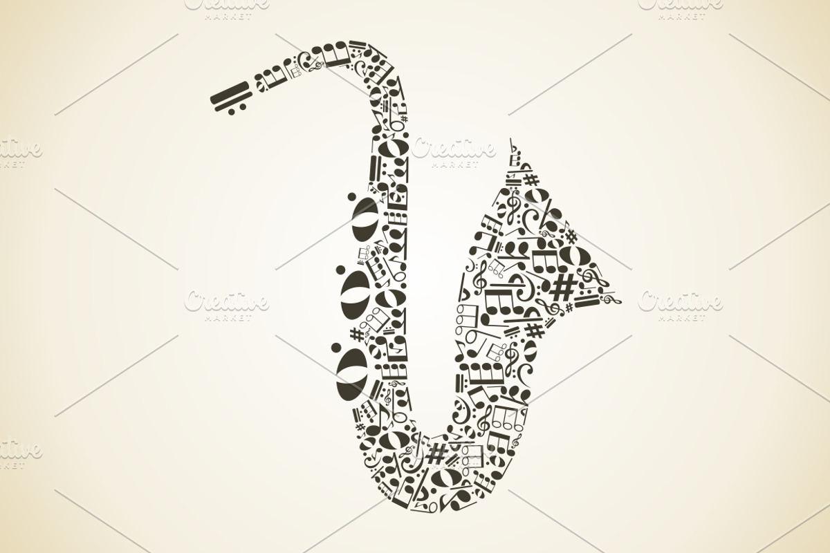Saxophone, an Illustration by Vector (Photo 1 of 3)