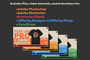 Flat Lay Pro T-Shirt Mockups, an Apparel Mockup by TheVectorLab (Thumbnail 4 of 4)