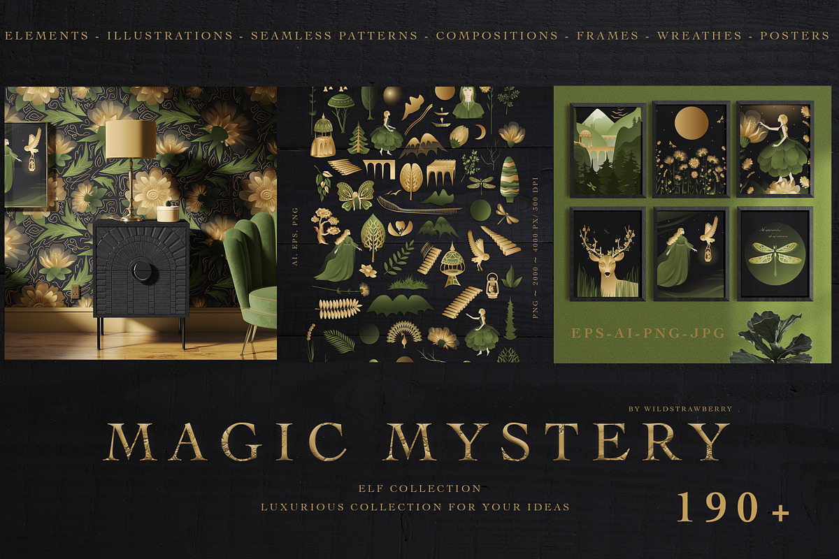 MAGIC MYSTERY / Elf Gradient, an Object Graphic by WildStrawberry Magic (Photo 1 of 23)