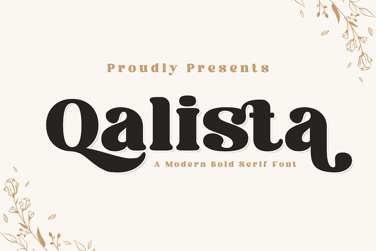 Qalista | A Modern Bold Serif, a Serif Font by Andrimada Creative (Photo 1 of 11)