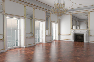 Classic Interior Hall 3D