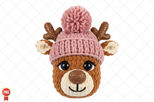 Crochet Faux Yarn Christmas Reindeer, an Illustration by SinaCreation