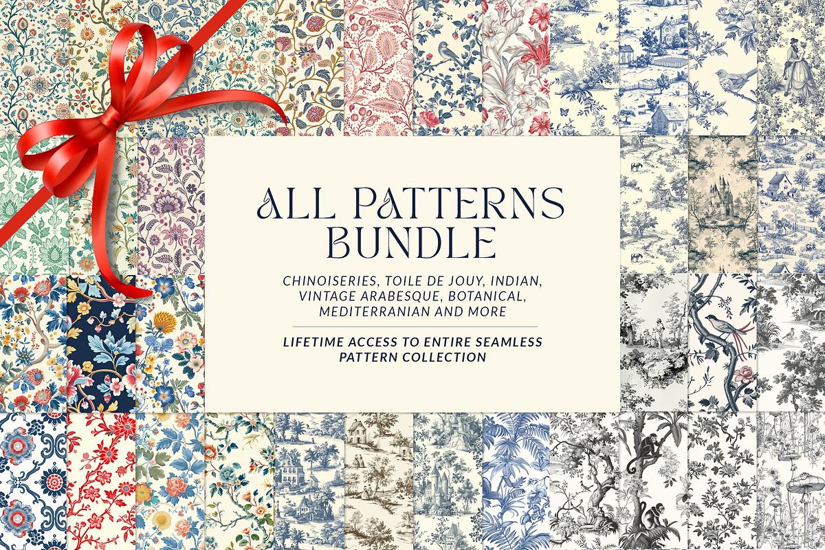 Whole shop seamless pattern bundle