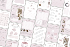 Pink Coaching Template Kit Canva