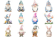 Easter Gnomes Clipart, an Illustration by Design Market (Thumbnail 2 of 5)