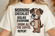 Funny Coffee Dog Morning PNG, an Object Illustration by DreamCafeArt (Thumbnail 4 of 6)