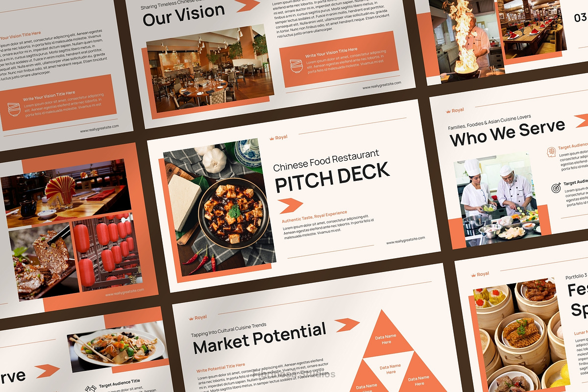 Chinese Food Restaurant Pitch Deck