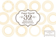 Cream Lace Frames Clipart & Vectors, an Illustration by Amanda Ilkov (Thumbnail 3 of 5)